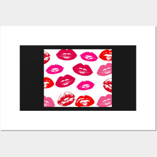 Lipstick Print Posters and Art